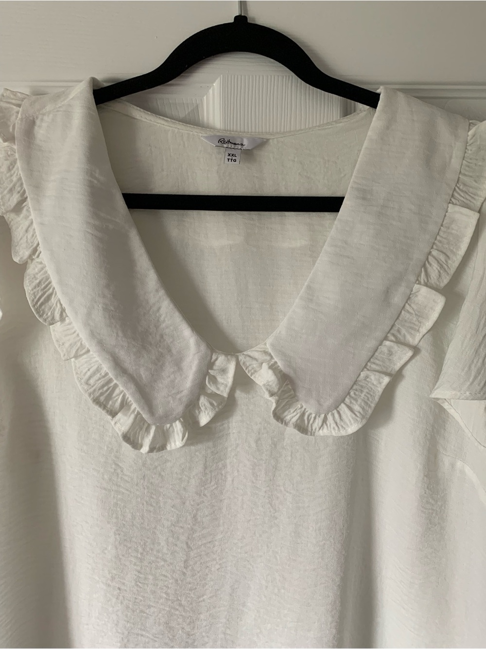 Reitmans Ivory Ruffle Collar Sleeveless Camisole - Picture 2 of 5